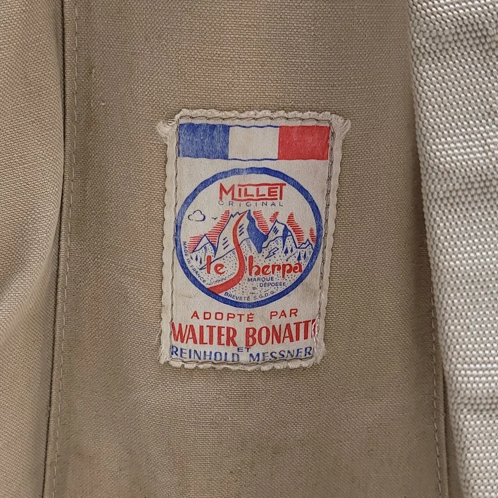 Sacs‎ Millet Le Sherpa Mountainiering Rucksack French Manufacture Walter Bonatti